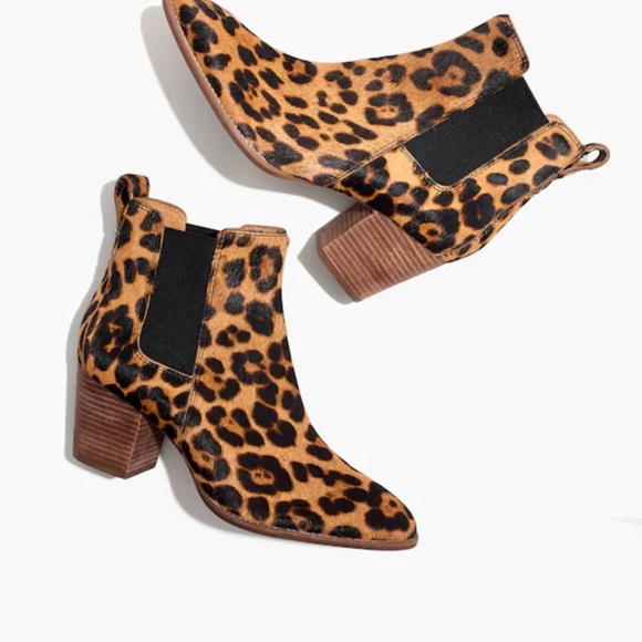 Madewell Shoes - Madewell the Regan Boot in Leopard Calf Hair Ankle Boots - Women 7.5